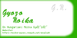 gyozo moika business card